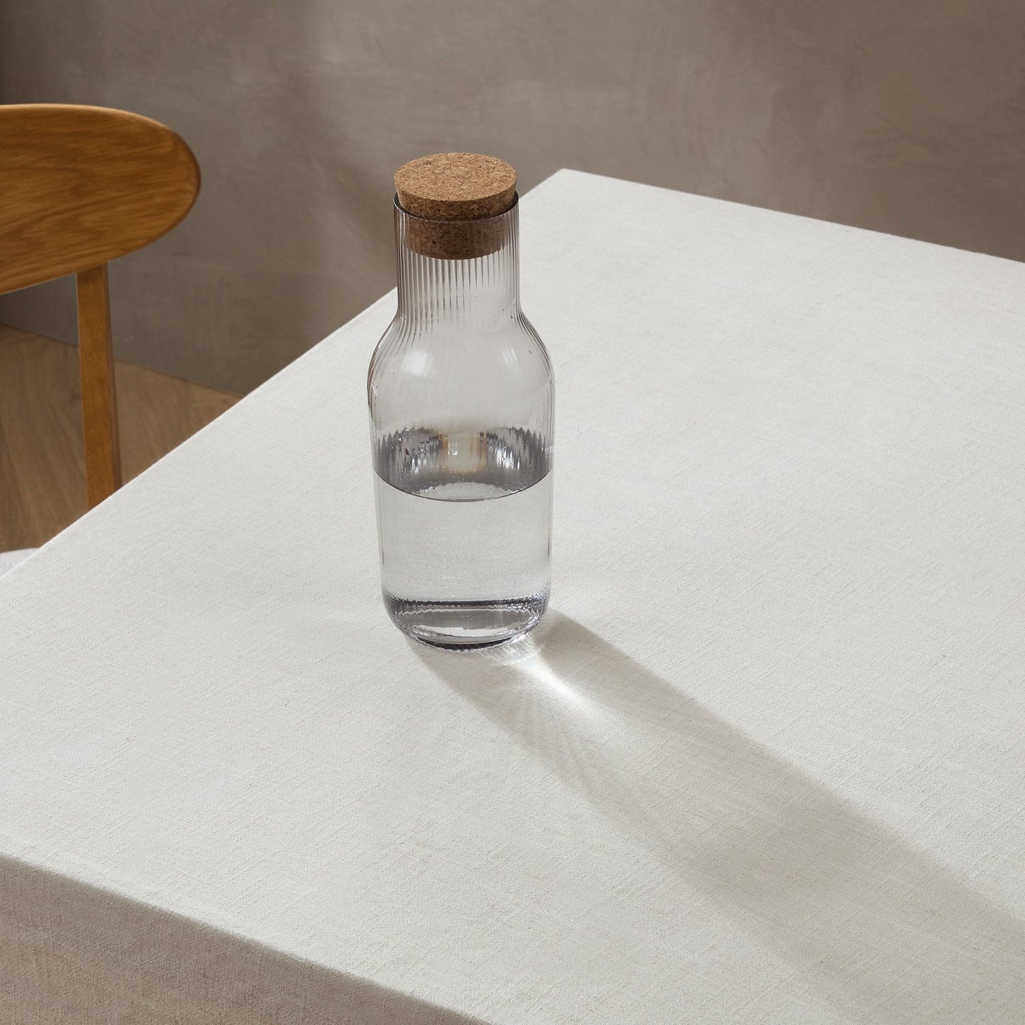 Gatsby Ripple Glass 1L Carafe - Smoked