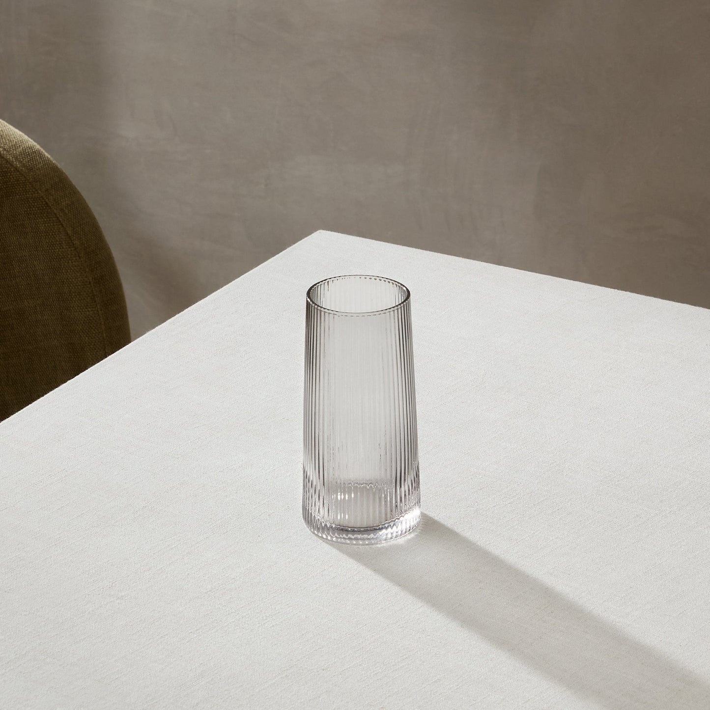 Gatsby Set of 4 Ripple Glass Highballs - Smoked