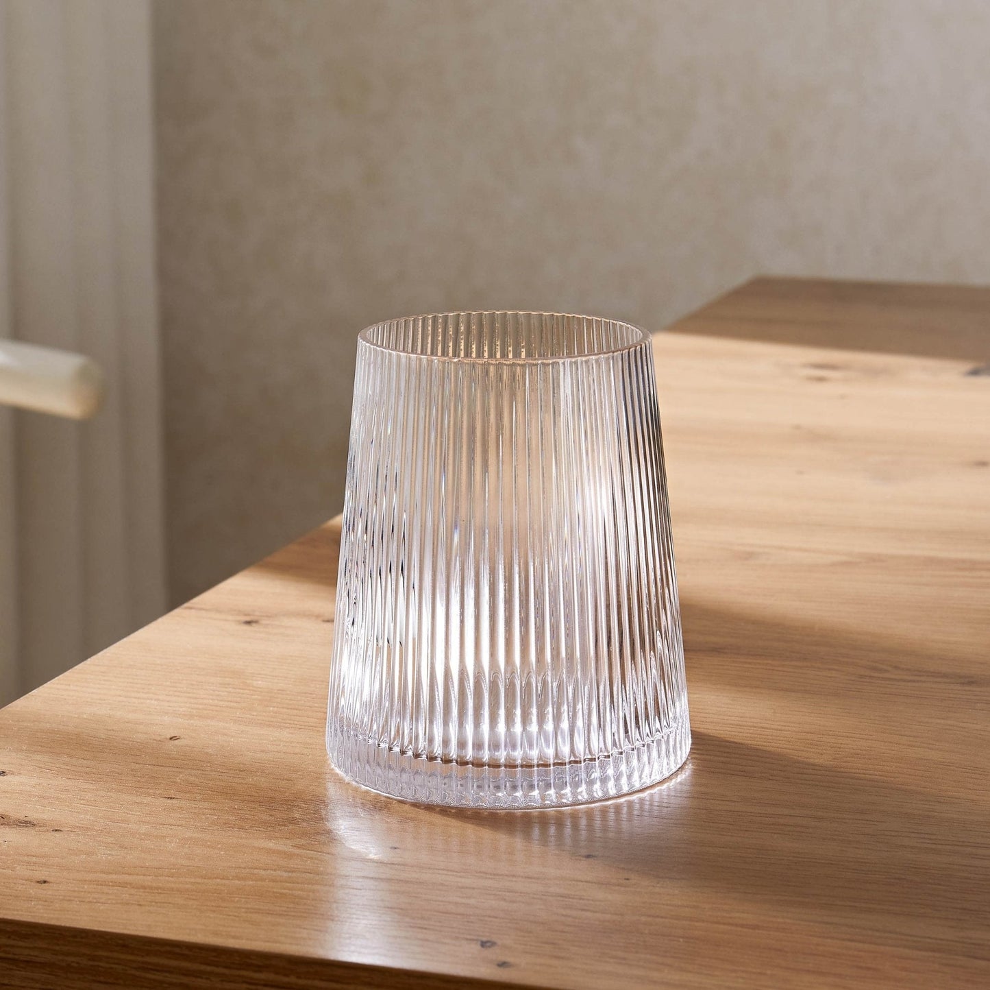 Gatsby Set of 4 Ripple Glass Tumblers - Clear