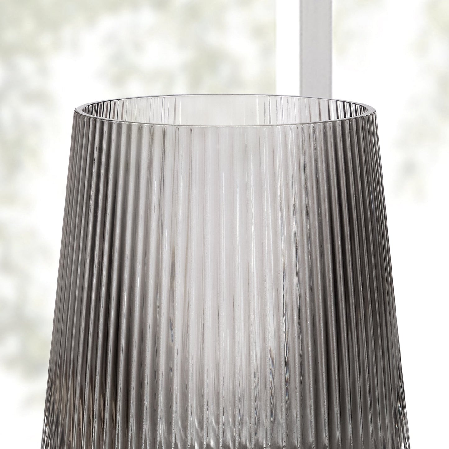 Gatsby Set of 4 Ripple Glass Tumblers - Smoked